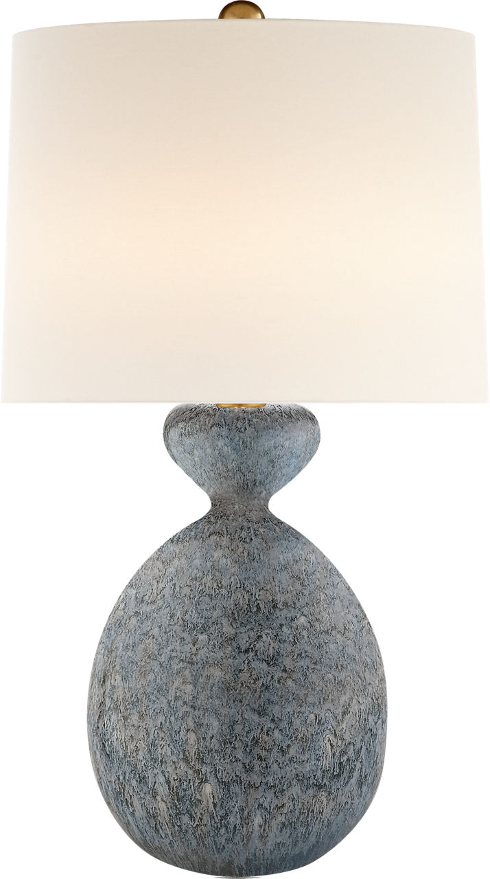 Gannet Table Lamp | Blue Lagoon | Linen Shade