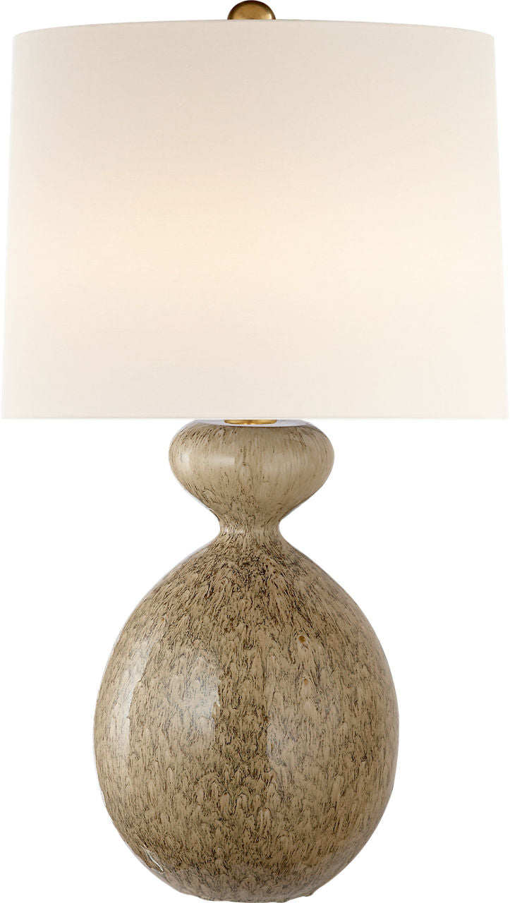Gannet Table Lamp | Marbleized Sienna | Linen Shade
