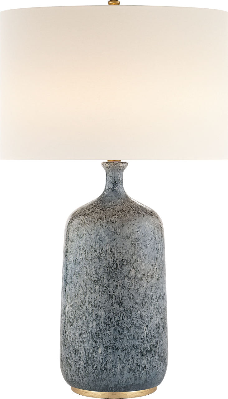 Culloden Table Lamp | Blue Lagoon | Linen Shade