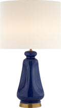 Kapila Table Lamp | Blue Celadon | Linen Shade