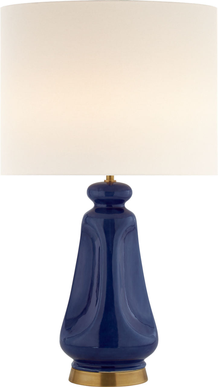 Kapila Table Lamp | Blue Celadon | Linen Shade