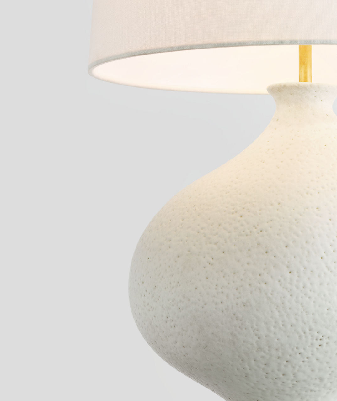 Celia Large Right Table Lamp | Marion White | Linen Shade