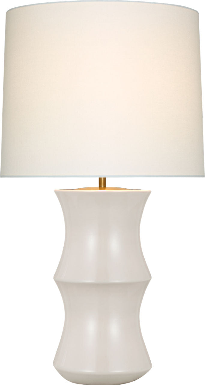 Marella Medium Table Lamp | Ivory | Linen Shade