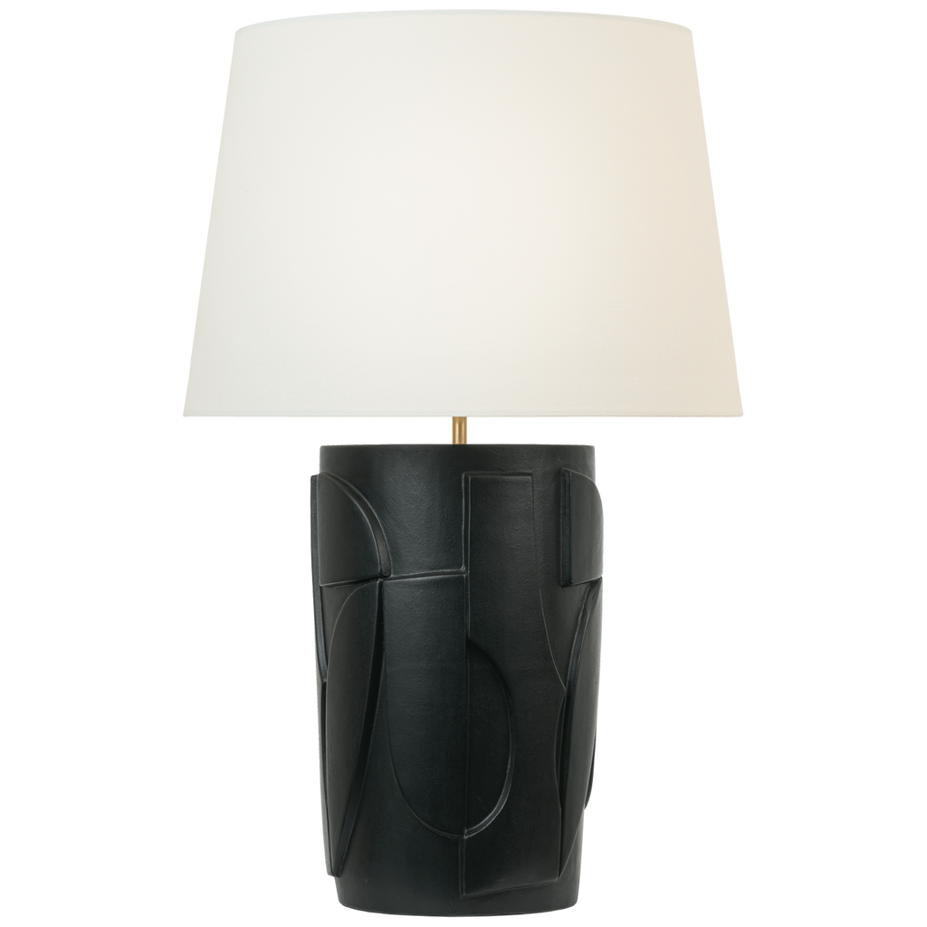 Klint 28" Table Lamp | Matte Black | Linen Shade