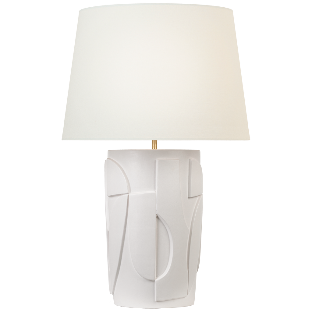 Klint 28" Table Lamp | Matte White | Linen Shade