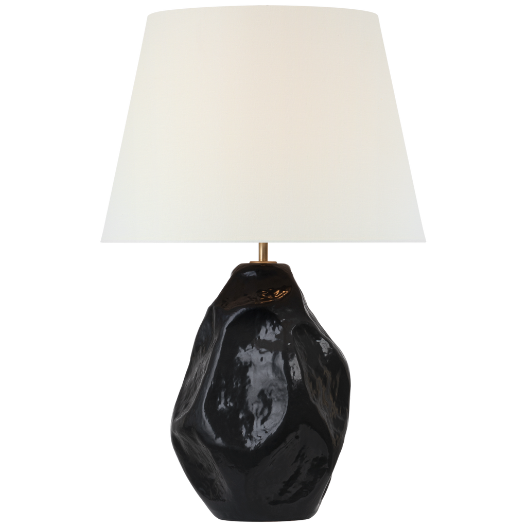 Rocco 27" Table Lamp | Black | Linen Shade