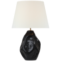 Rocco 27" Table Lamp | Black | Linen Shade