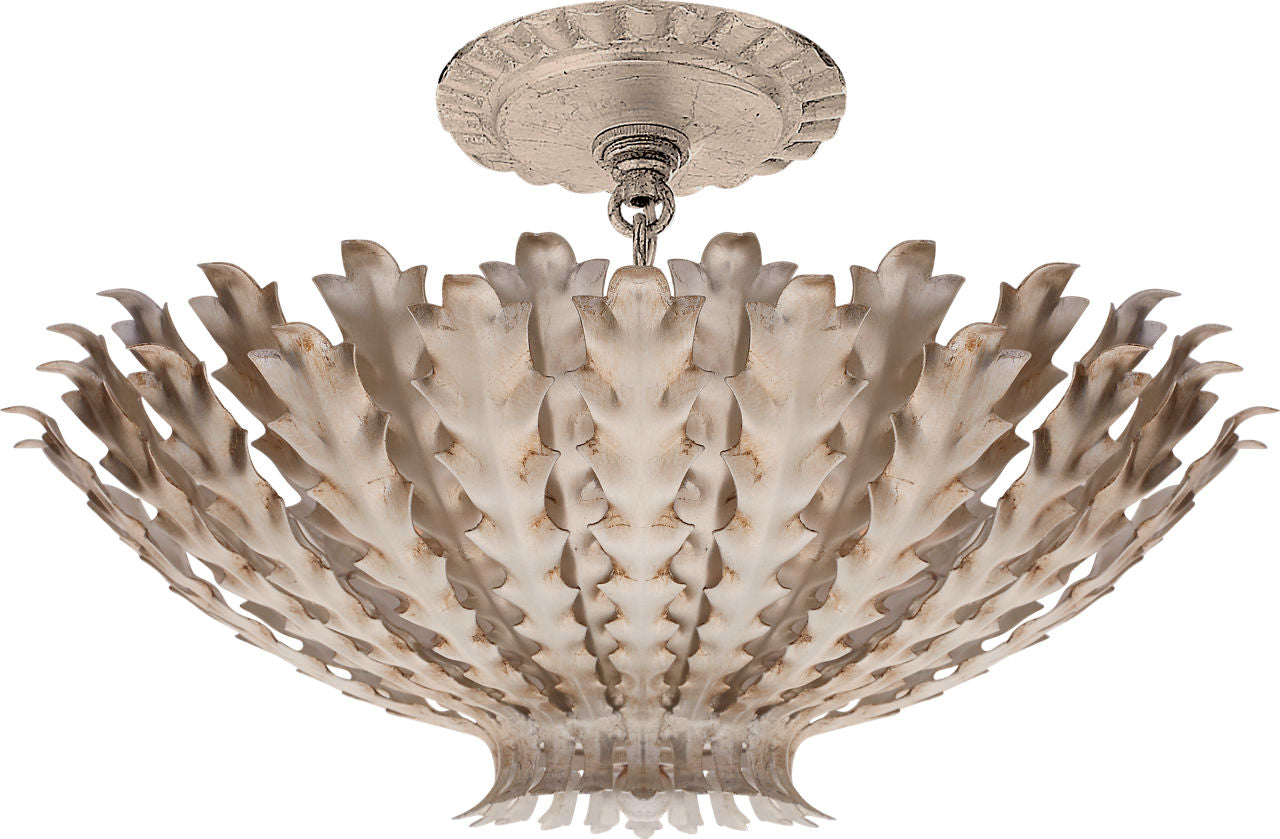 Hampton Mini Chandelier | Burnished Silver Leaf