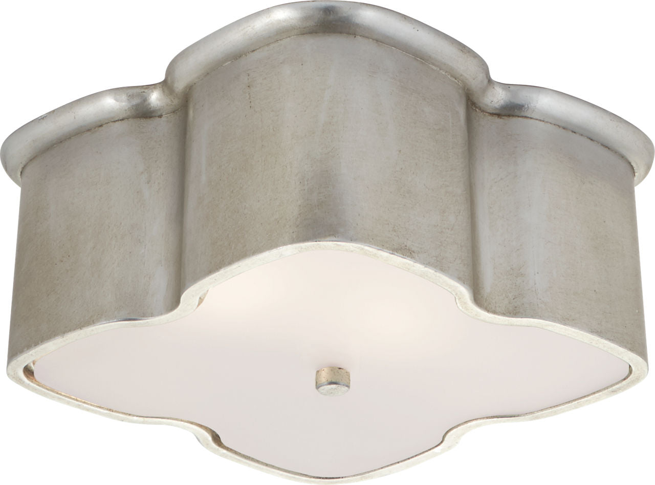 Bolsena Clover Flush Mount | Burnished Silver Leaf
