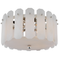 Bonnington Small Flush Mount | Polished Nickel | Alabaster
