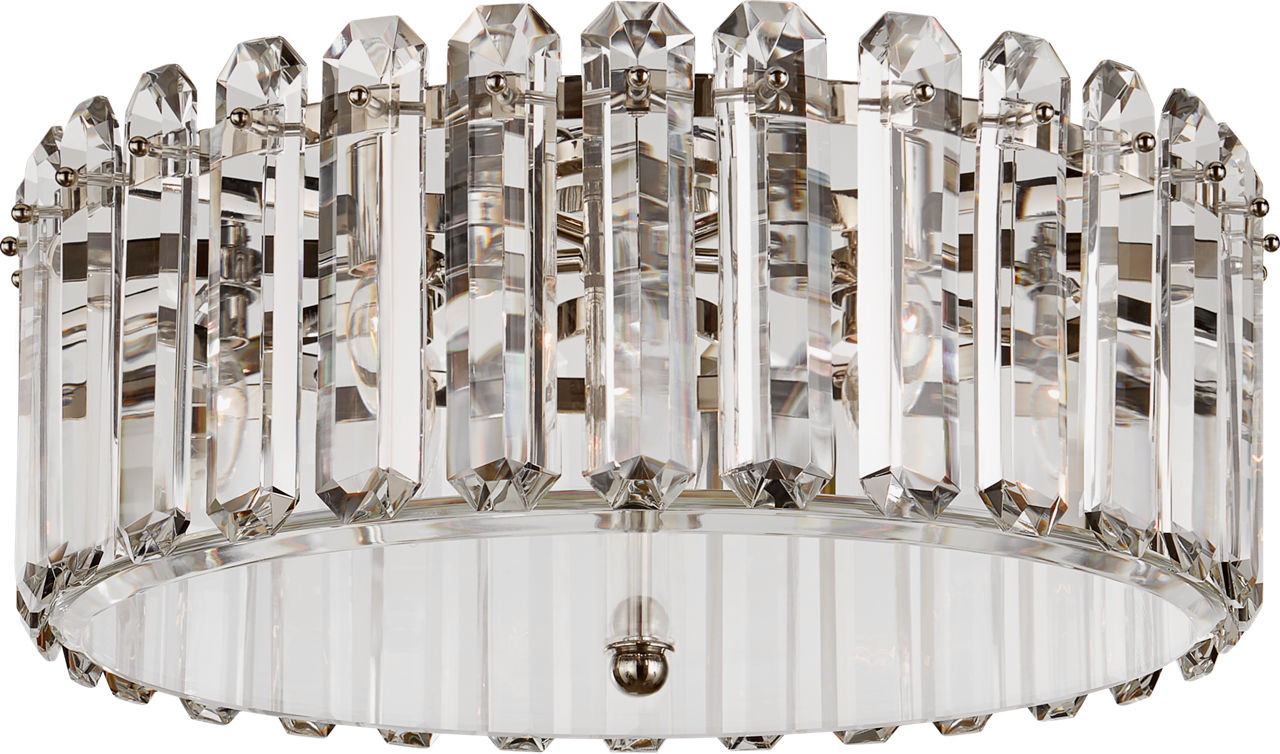 Bonnington Large Flush Mount | Polished Nickel