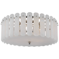 Bonnington Large Flush Mount | Polished Nickel | Alabaster