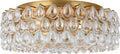 Liscia Large Flush Mount | Gild | Crystal