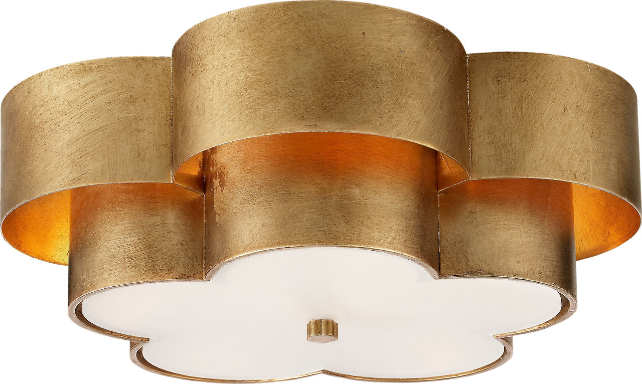 Arabelle Large Flush Mount | Gild | Frosted Acrylic