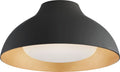 Agnes 15" Flush Mount | Matte Black | Soft White Glass