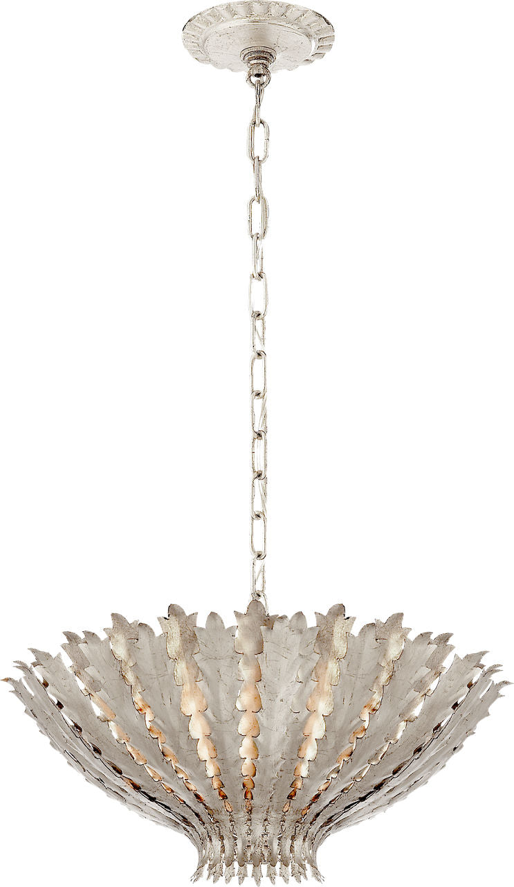 Hampton Small Chandelier | Burnished Silver Leaf