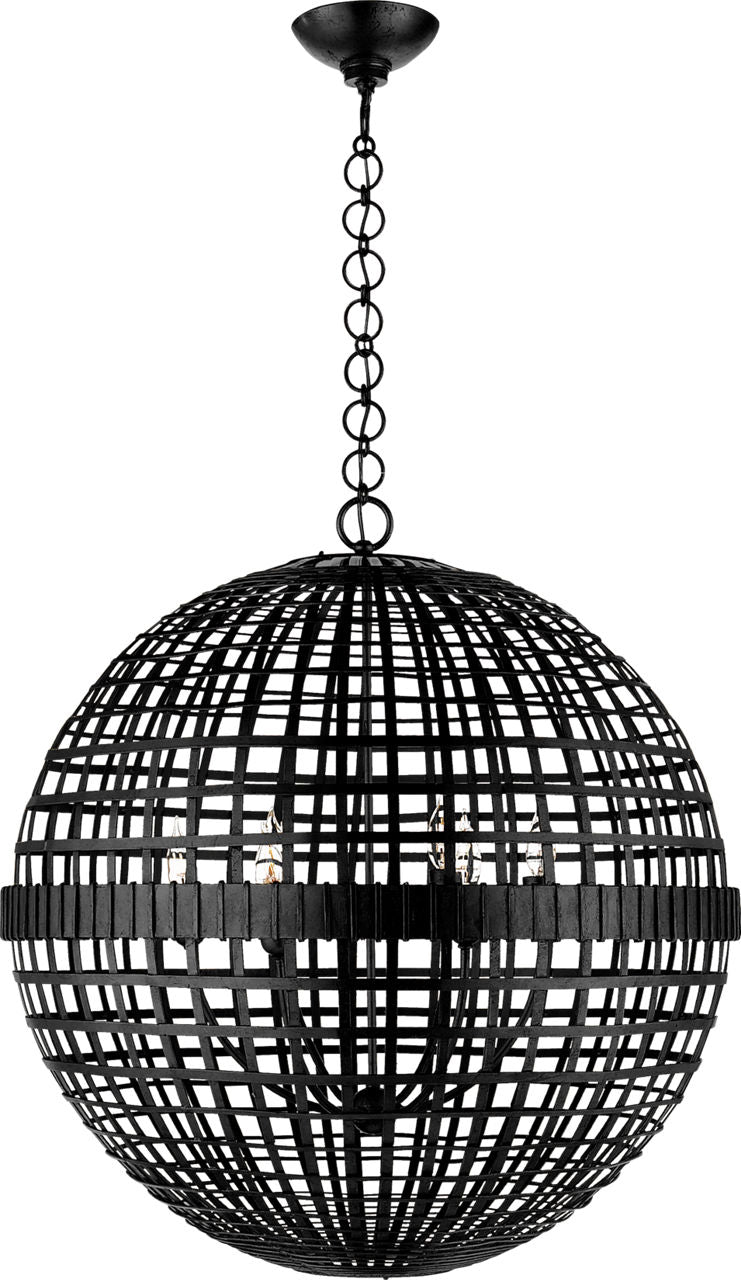 Mill Large Globe Lantern | Aged Iron