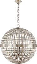 Mill Large Globe Lantern | Burnished Silver Leaf