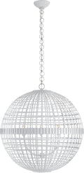 Mill Large Globe Lantern | Plaster White
