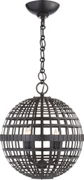Mill Small Globe Lantern | Aged Iron