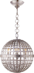 Mill Small Globe Lantern | Burnished Silver Leaf