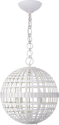 Mill Small Globe Lantern | Plaster White