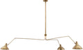 Charlton Grande Triple Arm Chandelier | Hand-Rubbed Antique Brass