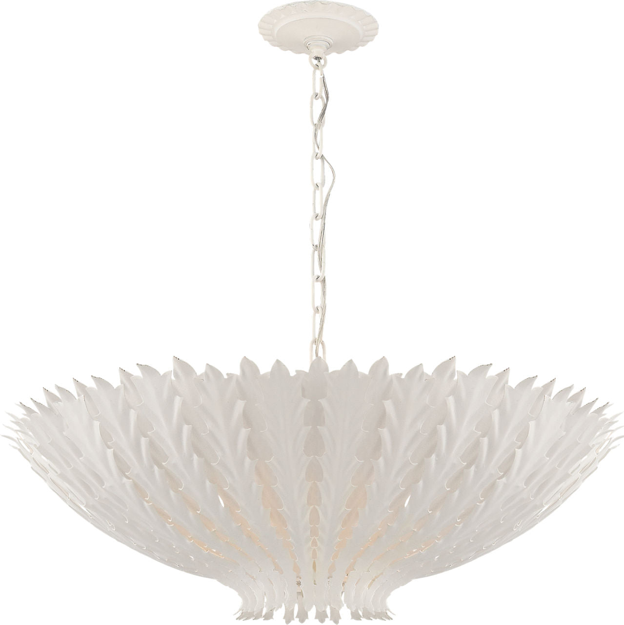 Hampton Medium Chandelier | Plaster White