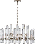 Bonnington Large Chandelier | Polished Nickel | Crystal