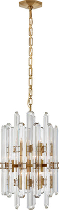 Bonnington Tall Chandelier | Hand-Rubbed Antique Brass