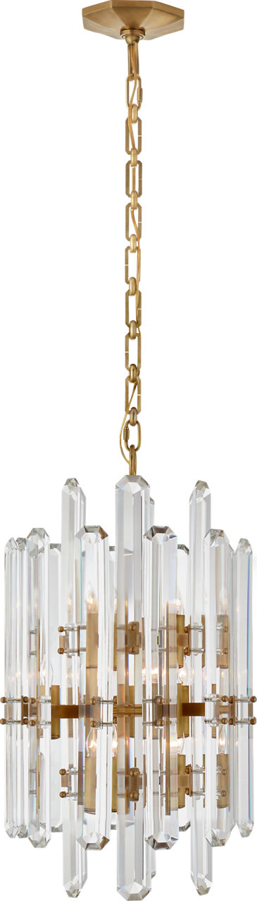 Bonnington Tall Chandelier | Hand-Rubbed Antique Brass