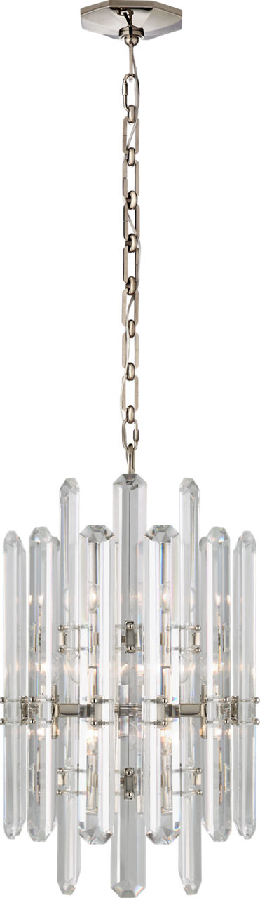 Bonnington Tall Chandelier | Polished Nickel