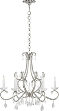 Montmartre Medium Chandelier | Polished Nickel | Crystal