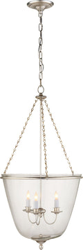 Pondview Medium Jar Lantern | Burnished Silver Leaf