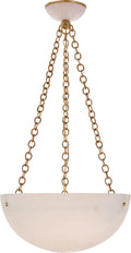 O'Connor Chandelier | Hand-Rubbed Antique Brass and Alabaster