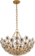 Claret Short Chandelier | Gild | Crystal
