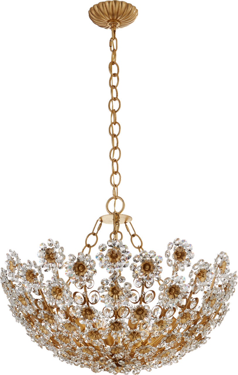 Claret Short Chandelier | Gild | Crystal