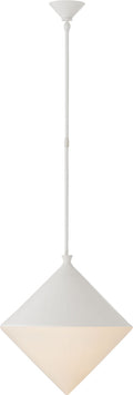 Sarnen Large Pendant | Matte White | White Glass
