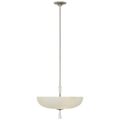 Pascal 19" Bowl Pendant | Polished Nickel | Alabaster
