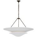Mollino 40" Chandelier | Bronze | Plaster White Shade