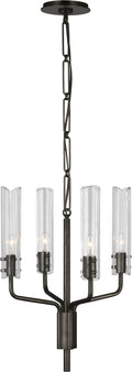 Casoria Petite Chandelier | Bronze | Clear Glass