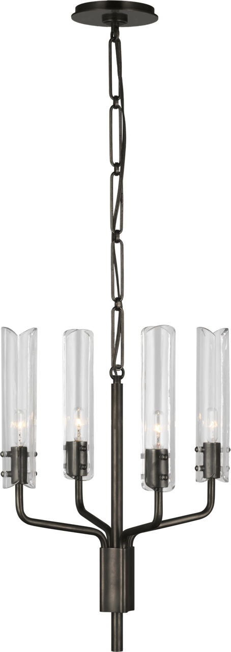 Casoria Petite Chandelier | Bronze | Clear Glass