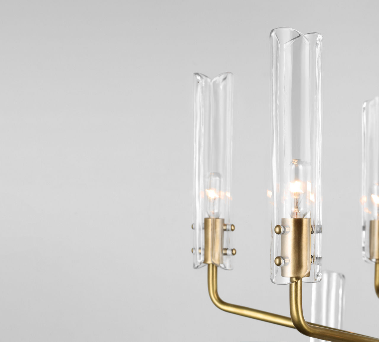 Casoria Large Two-Tier Chandelier | Hand-Rubbed Antique Brass | Clear Glass