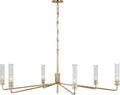 Casoria Grande Chandelier | Hand-Rubbed Antique Brass | Clear Glass