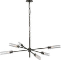 Casoria XL Radial Chandelier | Bronze | Clear Glass