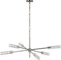 Casoria XL Radial Chandelier | Polished Nickel | Clear Glass