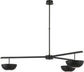 Valencia Extra Large Three Light Chandelier | Bronze | Matte Black