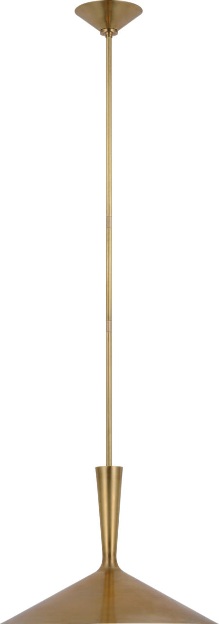 Rosetta Large Pendant | Hand-Rubbed Antique Brass
