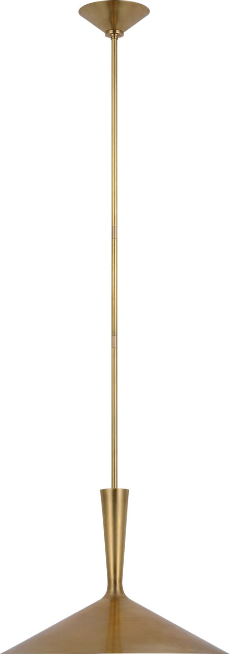 Rosetta Large Pendant | Hand-Rubbed Antique Brass