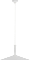 Rosetta XL Pendant | Matte White and Polished Nickel